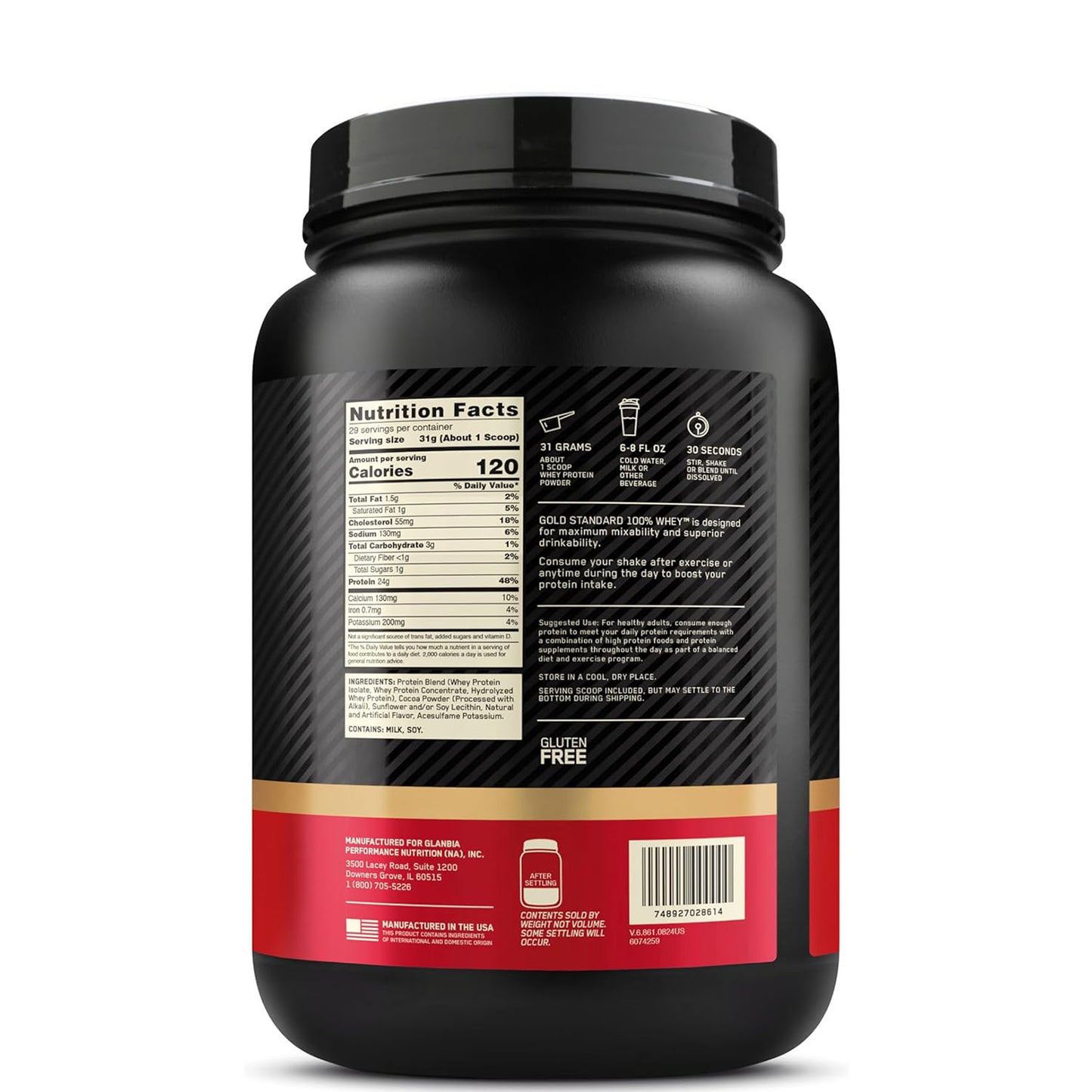 Gold Standard 100% Whey Protein – 29 Servings