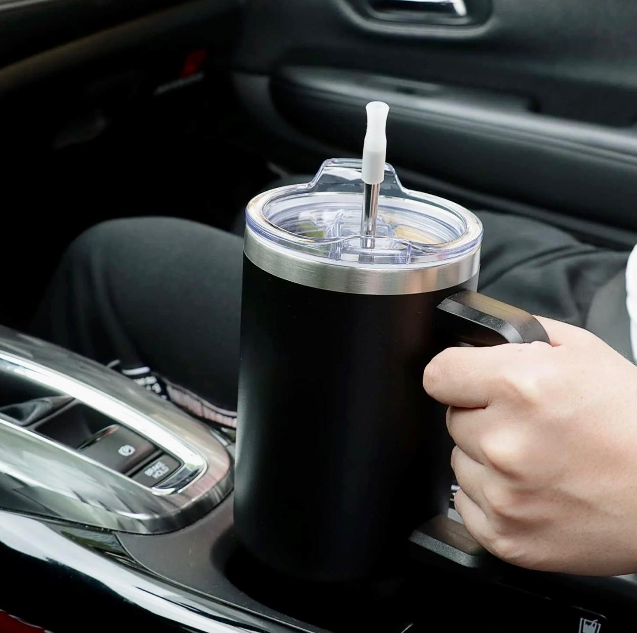 Portable Water Bottle with Straw & Handle