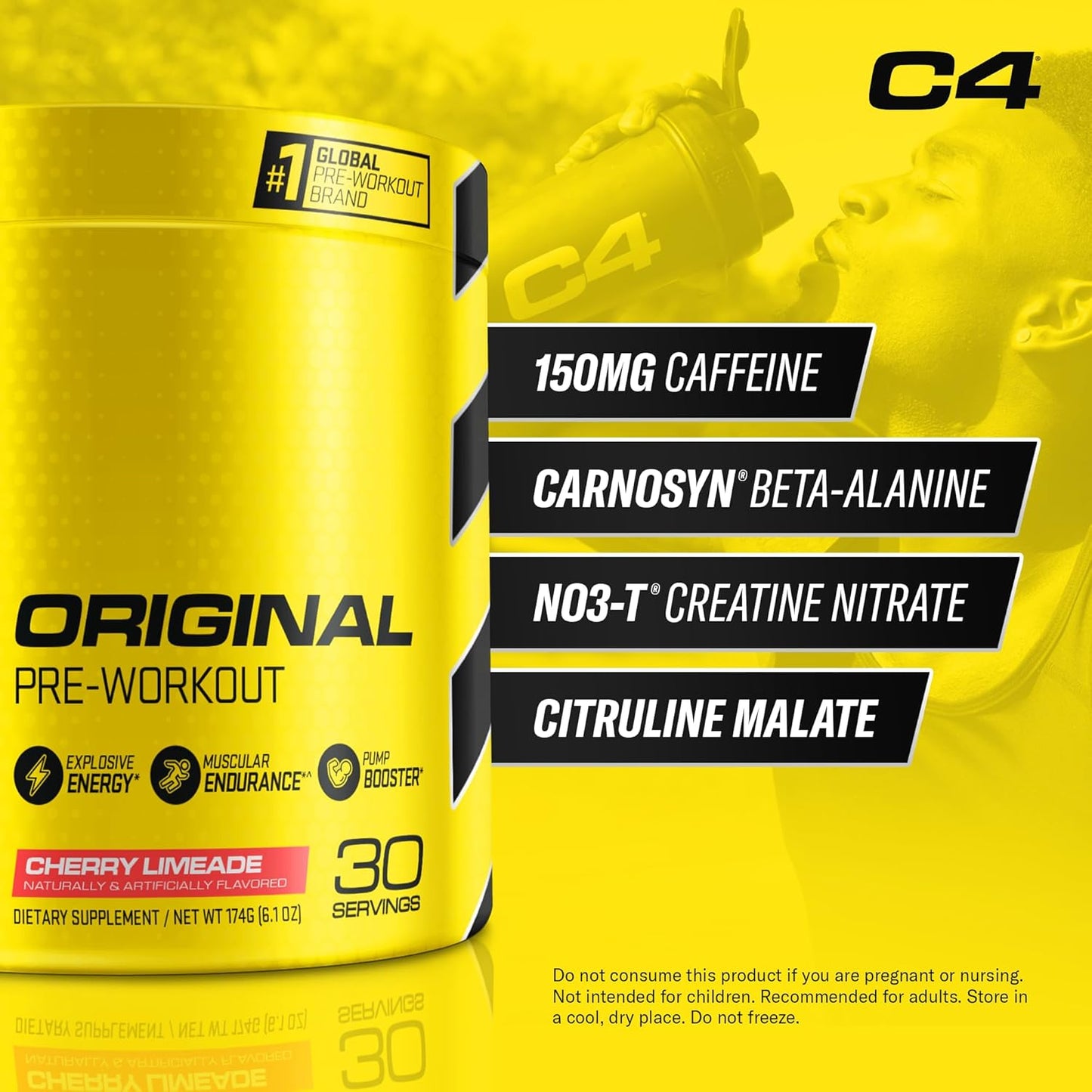 Original C4 Pre Workout Powder – Cherry Limeade