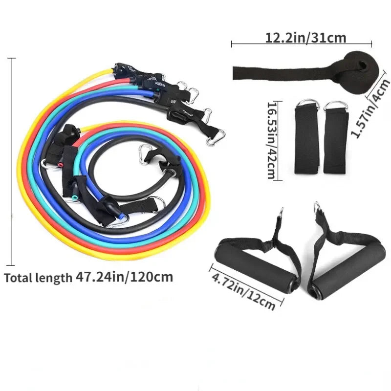 Adjustable home workout fitness bands