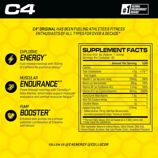 C4 Pre-Workout Powder GladiFit