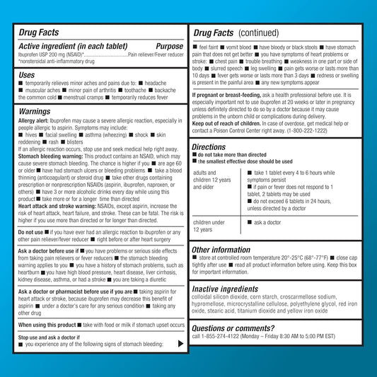 Ibuprofen 200 mg Tablets